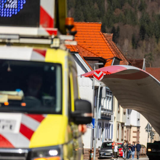 Windpark Kälbling Rotorblatt Transport