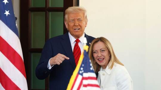 Trump empfängt Meloni Trump empfängt Meloni