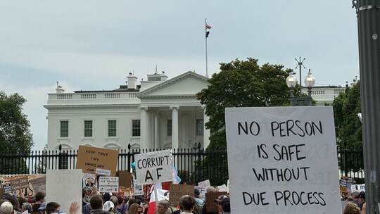 Demonstration vor dem Weißen Haus