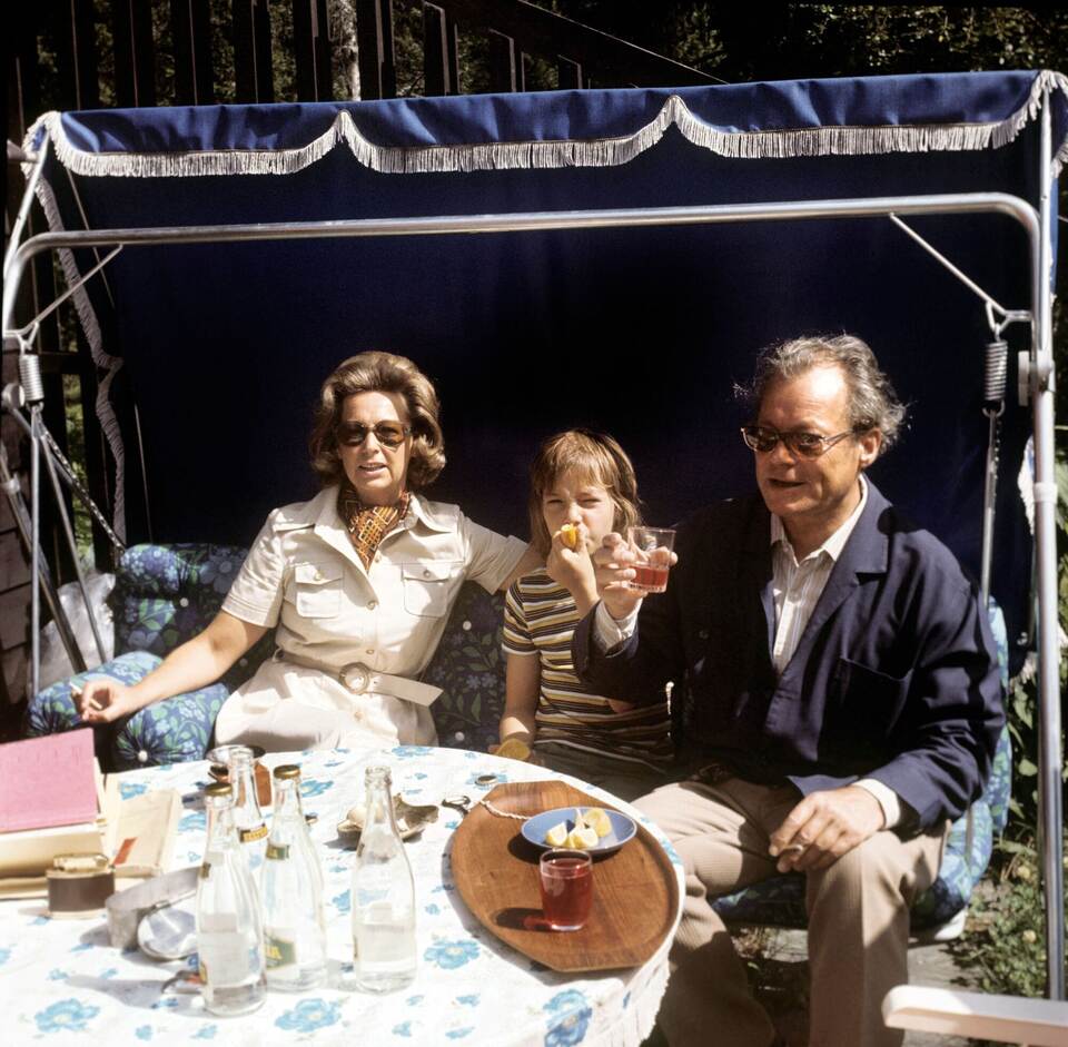 Willy Brandt mit Familie im Urlaub in Norwegen Willy Brandt mit Familie im Urlaub in Norwegen