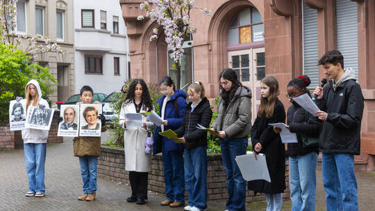 Stolpersteinverlegung Ebersteinstraße