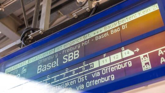 Schienenersatzverkehr auf der Rheintalbahn