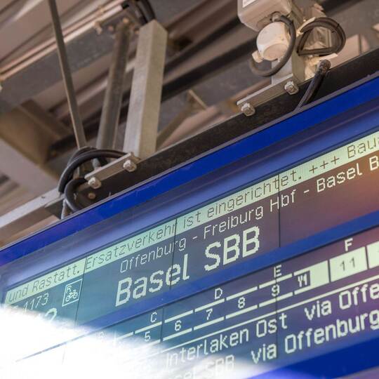 Schienenersatzverkehr auf der Rheintalbahn