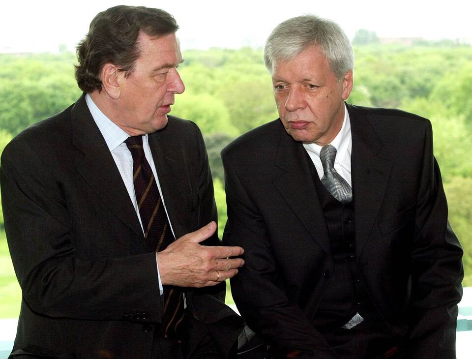 Gerhard Schröder und Werner Müller
