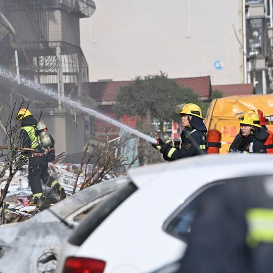 Wohnhaus-Explosion in China
