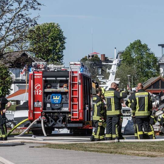 Explosion im Hafen von Niendorf