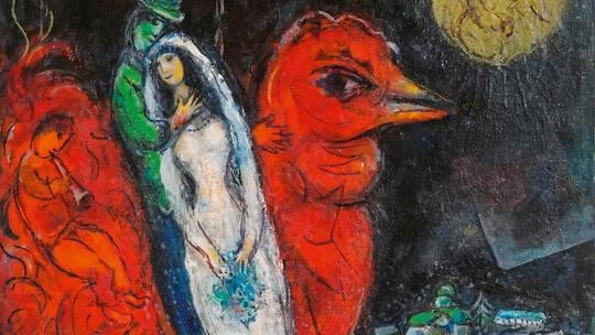 Berühmtes Werk: „Liebespaar mit rotem Hahn“.Foto: Samuelis Baumgarte Galerie