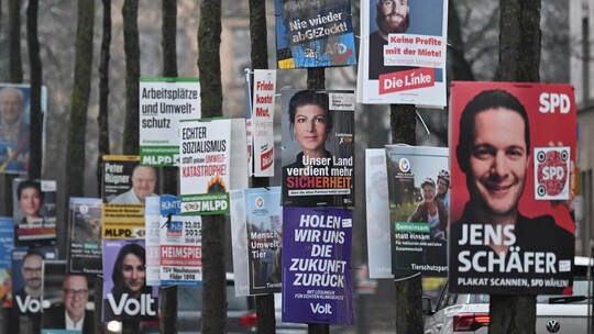 Plakate im Wahlkampf zur Bundestagswahl