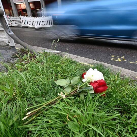 Unfallstelle in Stuttgart Unfallstelle in Stuttgart