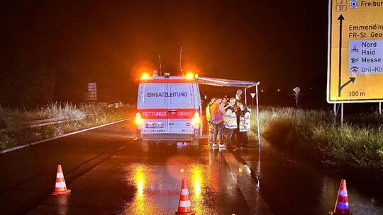 Unfall mit drei Toten in Freiburg Unfall mit drei Toten in Freiburg
