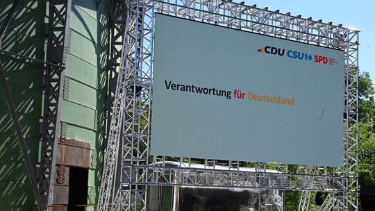 Unterzeichnung des Koalitionsvetrags