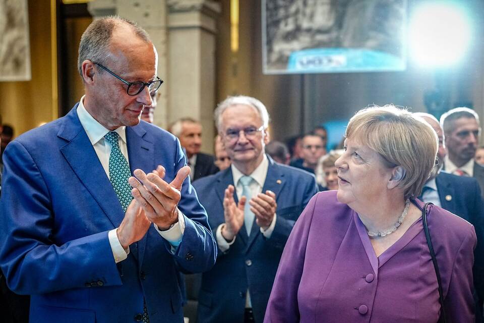 Friedrich Merz und Angela Merkel Friedrich Merz und Angela Merkel