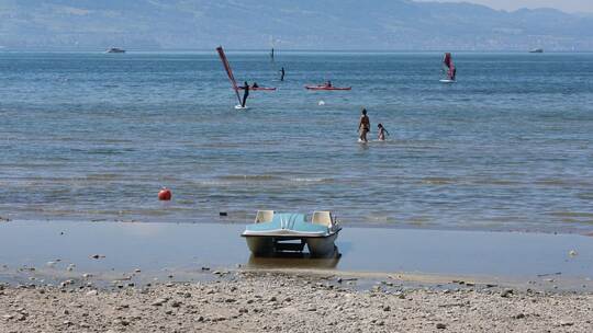 Niedrigwasser am Bodensee Niedrigwasser am Bodensee