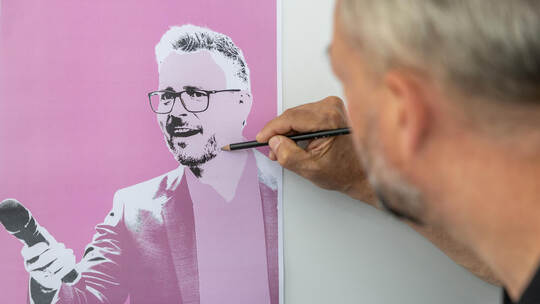 Boch Pop Art Gemälde