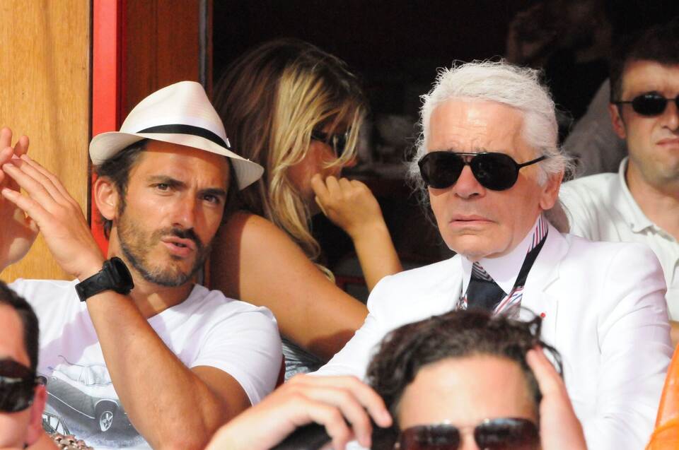 Sébastien Jondeau und Karl Lagerfeld Sébastien Jondeau und Karl Lagerfeld