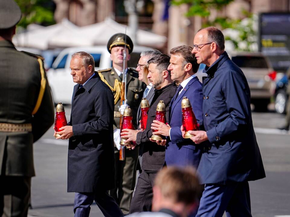 Merz, Macron, Starmer und Tusk in Kiew