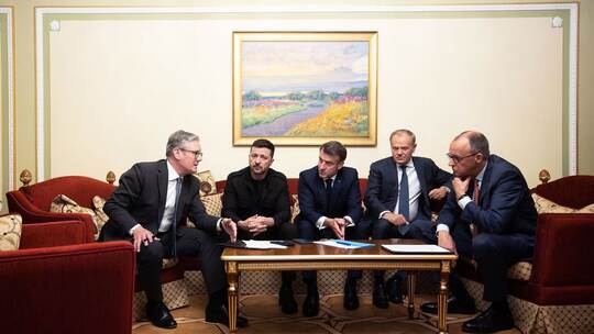 Merz, Macron, Starmer und Tusk in Kiew