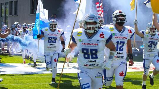 Angekommen: Die Wilddogs Pforzheim sind bestens in die 1. Liga gestartet, haben gleich zu Beginn den Gegner Allgäu Comets überra