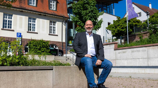 Wimsheim Bürgermeister Mario Weisbrich wirbt um mehr Anerkennung für das Ehranamt. Röhr