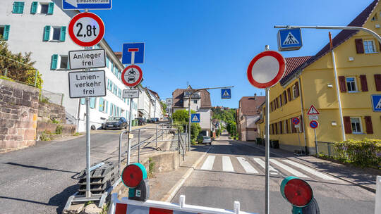 Neuenbürg Sperrung Alte Pforzheimer Straße