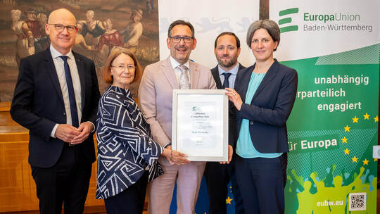 Verleihung des Europapreis der Europa-Union Baden-Württemberg