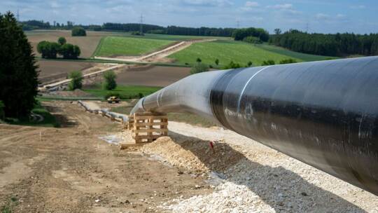 Spatenstich für die Gastransportleitung "Augusta"