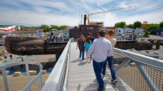 Marine U-Boot U17 öffnet für Besucher