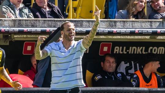 Trainer Dennis Diekmeier vom SV Sandhausen