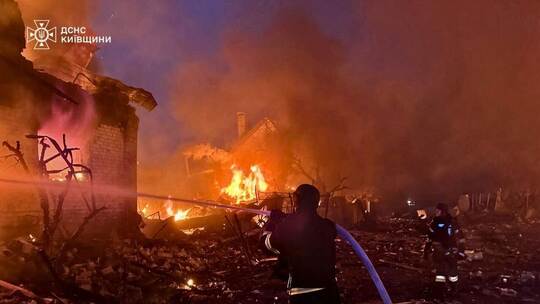 Ukraine-Krieg - Region Kiew - Drohnenangriff Ukraine-Krieg - Region Kiew - Drohnenangriff