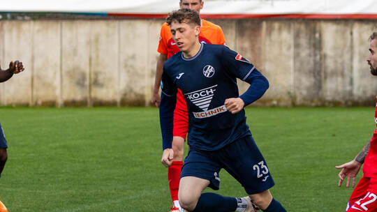 Ziellinie vor Augen: CfR-Offensivkraft Niklas Koroll. Foto: Archiv, Becker