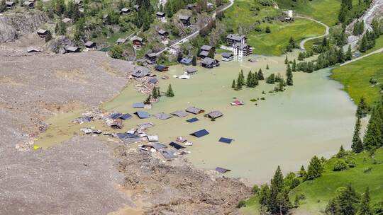 Gletscherabbruch im Wallis