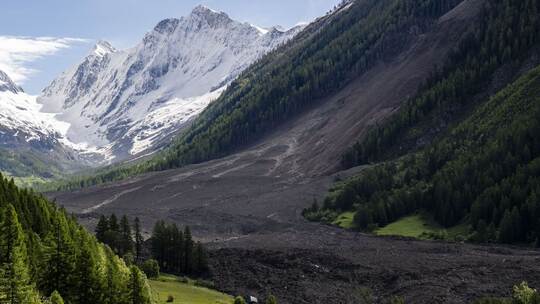 Gletscherabbruch im Wallis