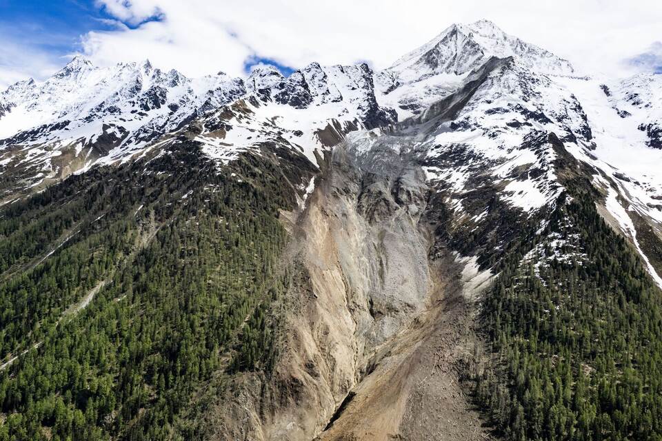 Gletscherabbruch im Wallis Gletscherabbruch im Wallis