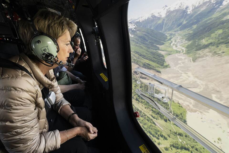 Nach Gletscherabbruch im Wallis Nach Gletscherabbruch im Wallis