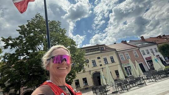 Ausdauersportlerin Jola Ketterer hat in 19 Tagen Polen durchlaufen.