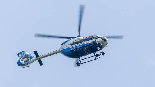 Polizei Hubschrauber Helikopter Eurocopter