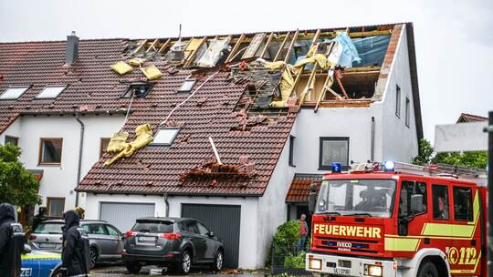 Nach dem Unwetter in Baden-Württemberg - Donaustetten