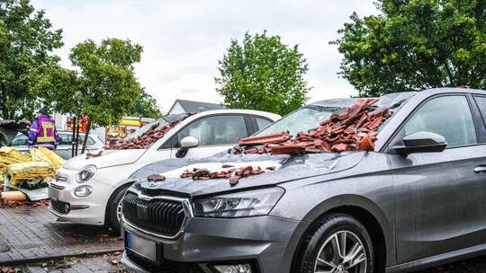Nach dem Unwetter in Baden-Württemberg - Donaustetten Nach dem Unwetter in Baden-Württemberg - Donaustetten