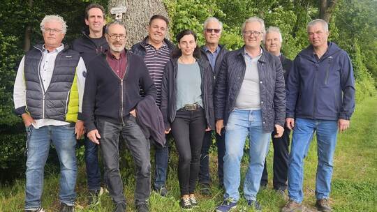 Möchten die „Waldgemeinschaft Biet“ gründen (von links): Alexander Reinkunz, Stephan Banschbach, Meinrad Stotz, Michael Volz, Ta