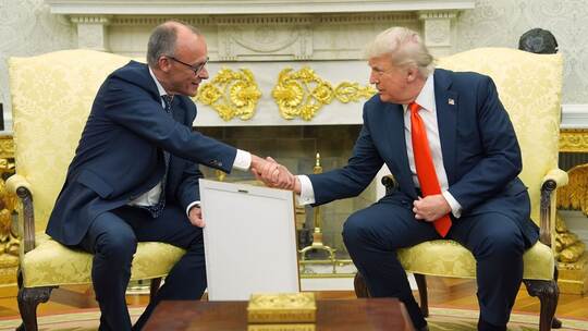 US-Präsident Trump empfängt Bundeskanzler Merz