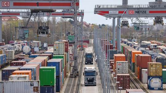 Zollkonflikt mit den USA - Umschlagbahnhof Leipzig