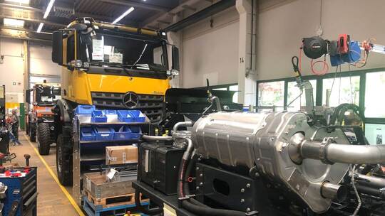 Produktion des Herstellers Aebi Schmidt