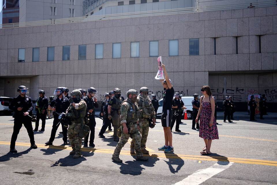 Proteste in Kalifornien - Los Angeles Proteste in Kalifornien - Los Angeles