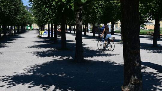 Sonne und Schatten in Karlsruhe
