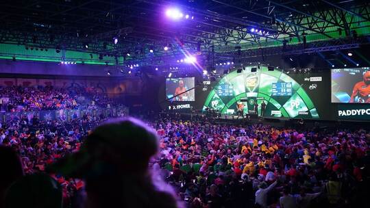 Der Alexandra Palace während der Darts-WM