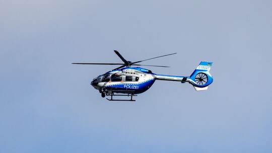 Polizeihubschrauber im Einsatz