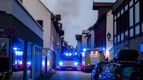 Großbrand in Altstadt von Villingen-Schwenningen