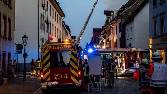 Großbrand in Altstadt von Villingen-Schwenningen