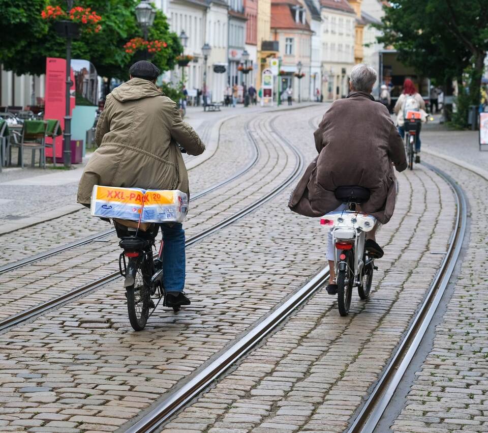 Fahrräder in der Innenstadt Fahrräder in der Innenstadt