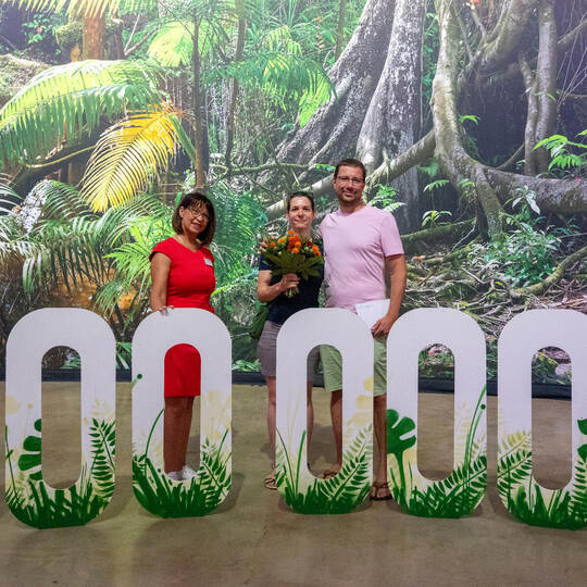 100000 Besucher Amazonien Gasometer